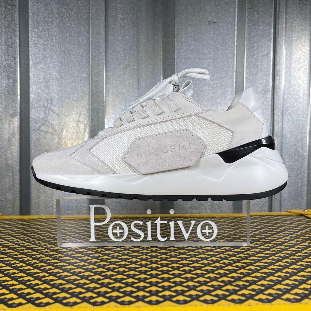 Buscemi Run 2 White Suede Sneakers US 6 EU 36